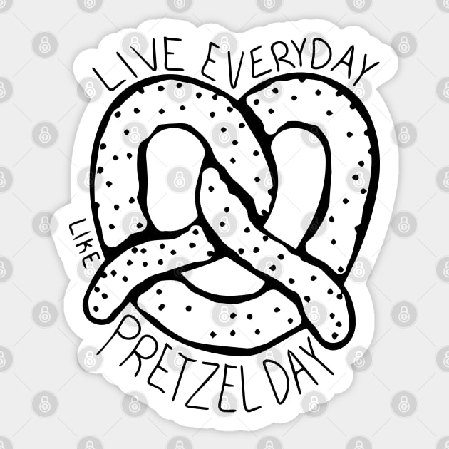 Pretzel Day The Office Funny Sticker by Planet of Tees